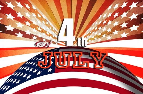 Happy 4.července nezávislé den Ameriky — Stock fotografie