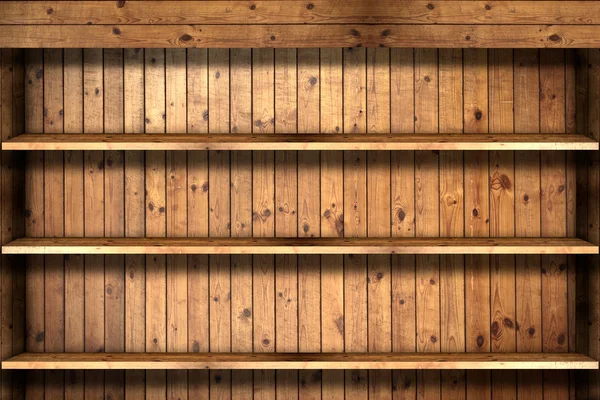 Wooden book Shelf Royalty Free Stock Images