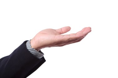 Hand of business man clipart