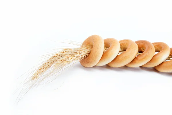 Bakery products. Bagels on a white background. — Stock Photo, Image