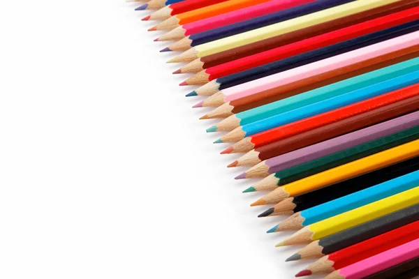 Tužky barev izolované na bílém pozadí — Stock fotografie