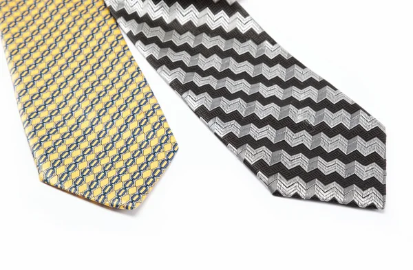 Розкішні краватки ізольовані на білому тлі . — стокове фото