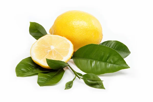 Des fruits frais. Citron, isolé sur fond blanc . — Photo
