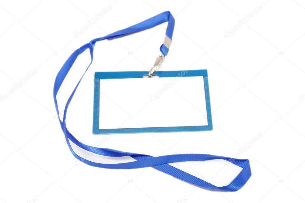 Name Tag with white background