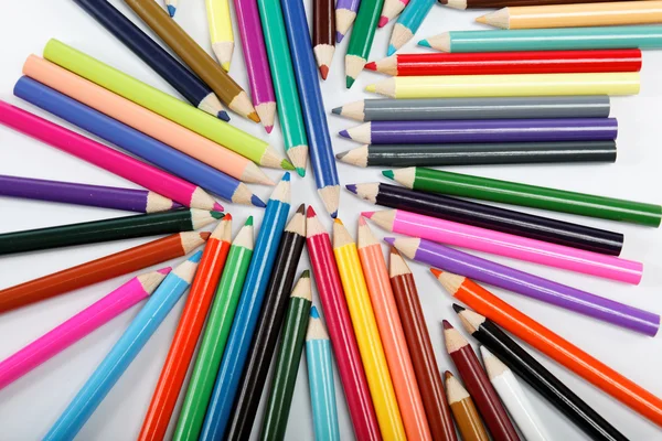 Color pencils isolated. — Stock Photo, Image