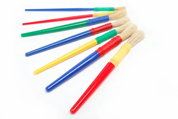 Paint brushes isolated on white. — Stock Photo, Image