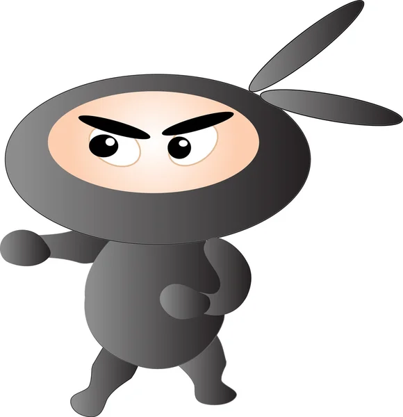 Malý ninja — Stockový vektor