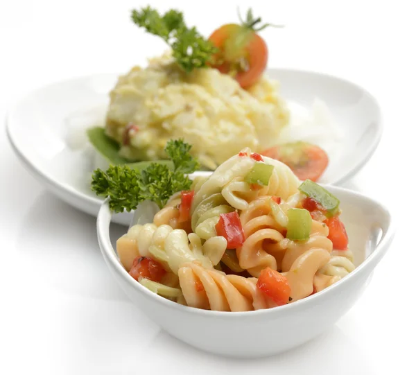Aardappel en macaroni salade — Stockfoto
