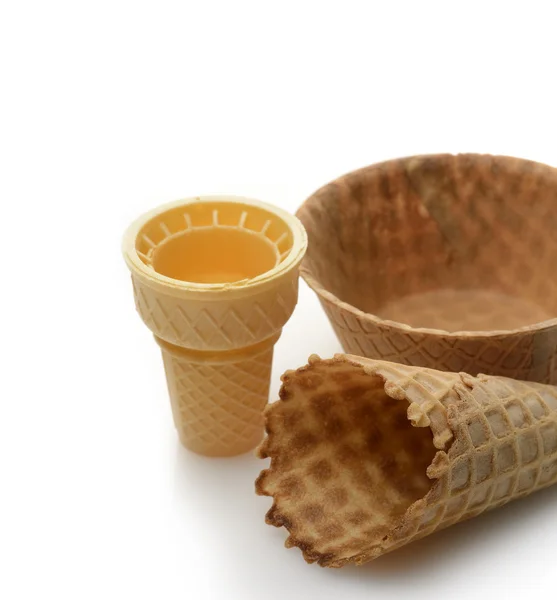 Wafer Cups For Ice-Cream — Stock Photo, Image