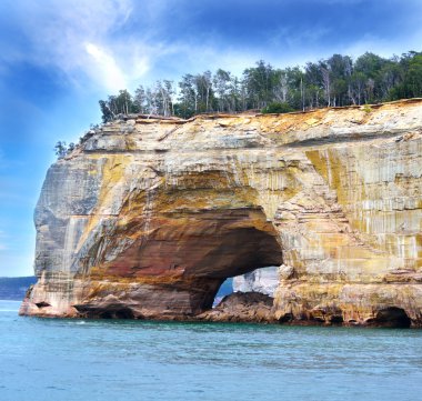 Ulusal resim rock lake shore michigan state