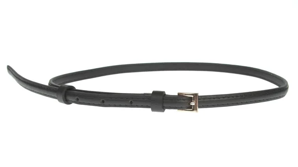 Black belt isolated on white — Stock Photo, Image