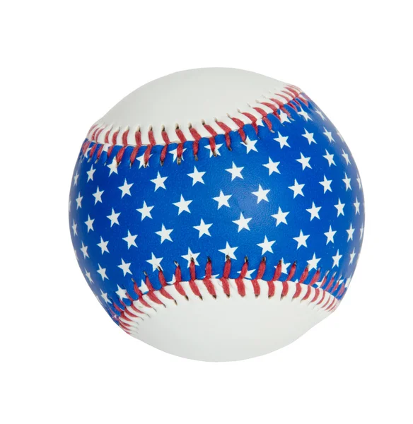 Honkbal bal op witte achtergrond — Stockfoto