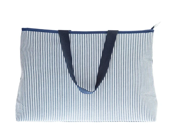Fabric cotton shopping bag on white — Stock Photo, Image