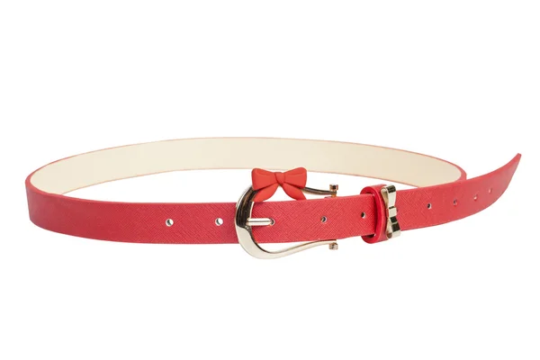 Cinturón de cuero rojo — Foto de Stock