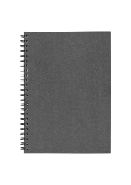 Zwarte begeleidende nota boek — Stockfoto
