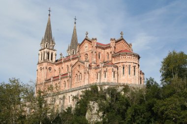 Basilica of Santa Maria la Real de Covadonga, Asturias, Spain clipart