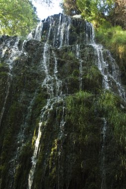 Waterfall, Monasterio de Piedra, Zaragoza, Spain clipart