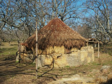 Hut for livestock in La Vera, Extremadura, Spain clipart