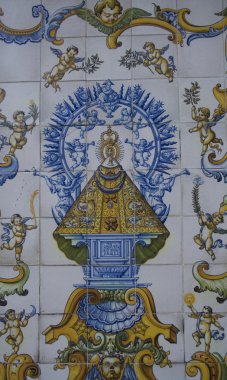 Virgen del prado, fayans, seramik talavera, toledo