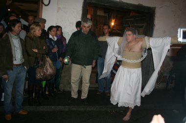 Empalao penitential Valverde de la Vera, Cáceres, Spain clipart