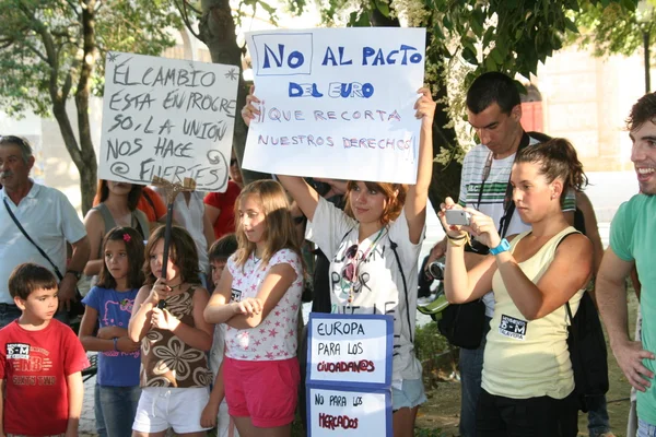 Protest Movement 15M, Talavera, — Stock Photo, Image