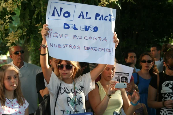 Protest Movement 15M, Talavera, — Stock Photo, Image