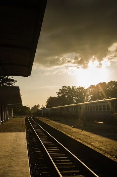 stock image Old train in the station