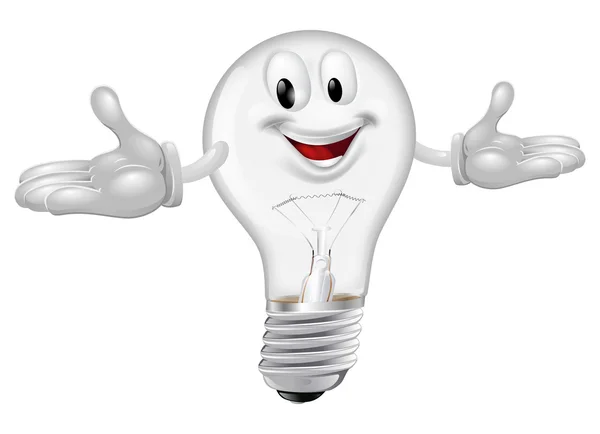 Mascotte d'ampoule — Image vectorielle