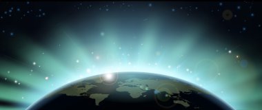 World globe eclipse background clipart