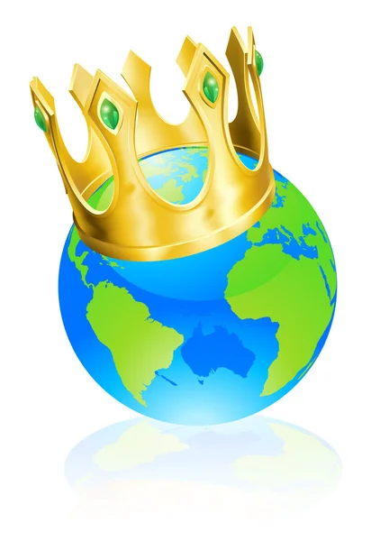 King of the world concept — Stock Vector