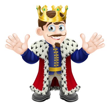 Cute king man clipart