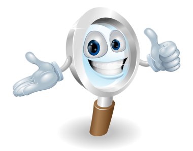 Search mascot character illustration clipart