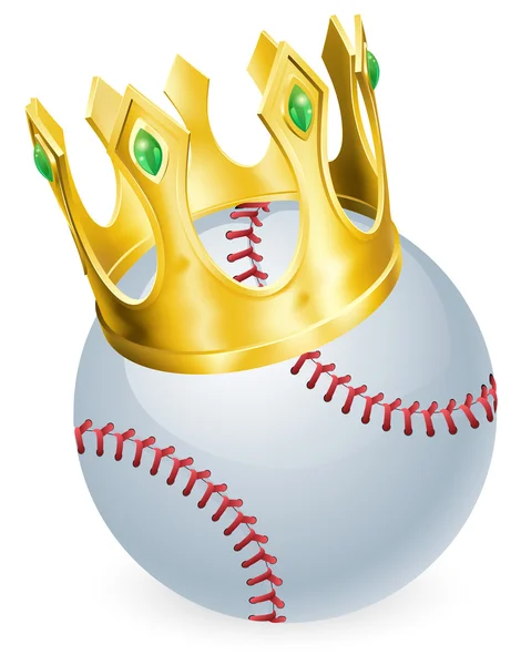 Král baseball — Stockový vektor