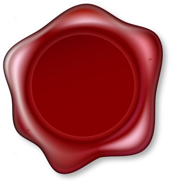 Red Wax Seal clipart