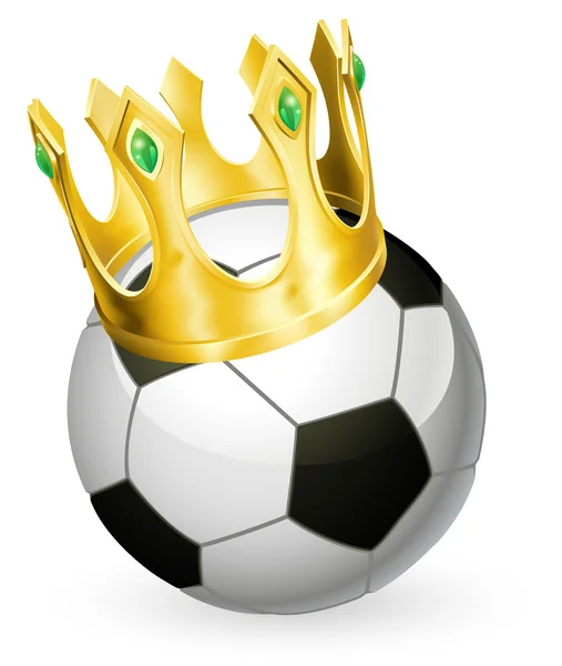 Koning van voetbal voetbal — Stockvector