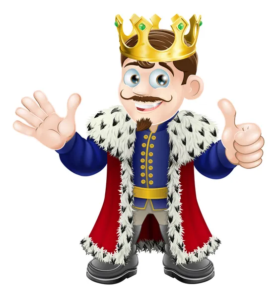 Mascotte de Cartoon King — Image vectorielle