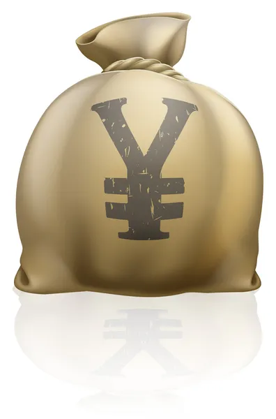 Yen sack — Stock Vector