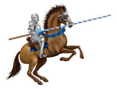 Jousting knight clipart