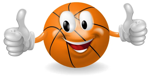 Basket Ball Mascot — Stock Vector