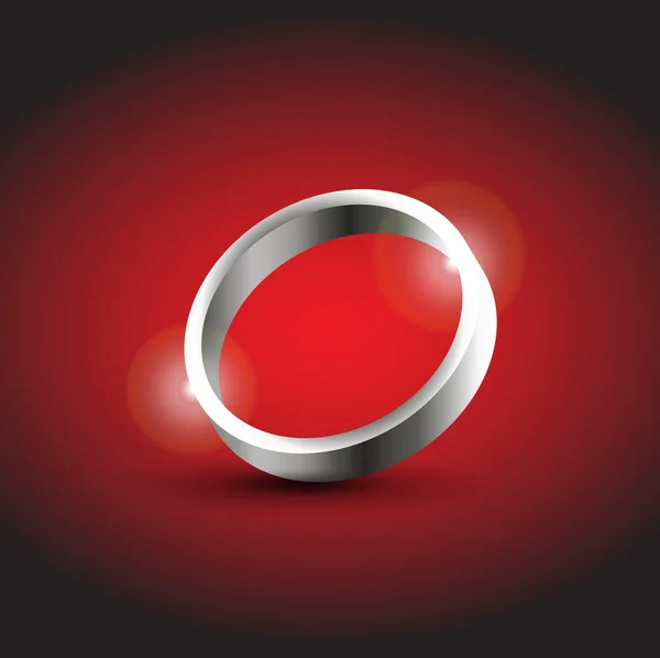 Серебряное кольцо — стоковый вектор
