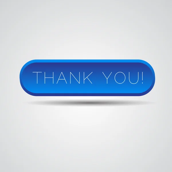 Thank you button — Stock Vector