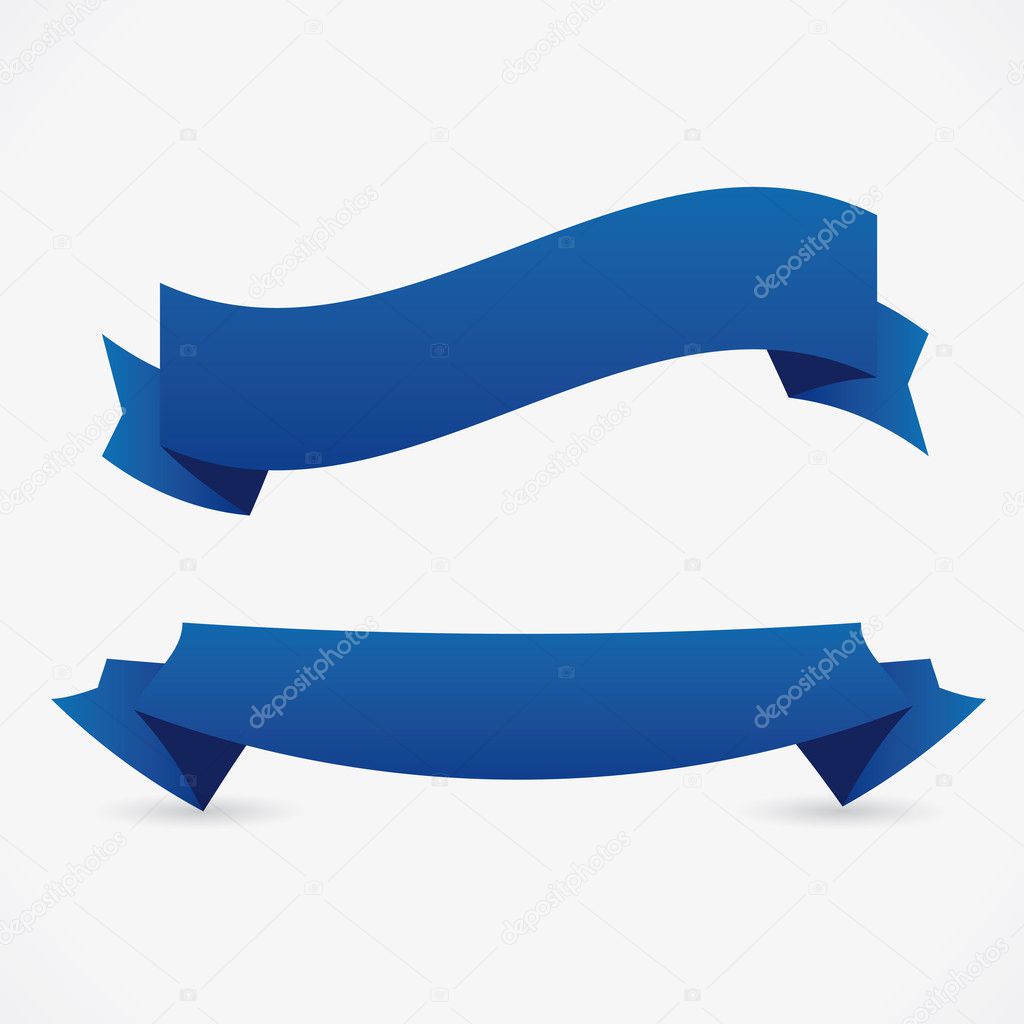 Two blue ribbons