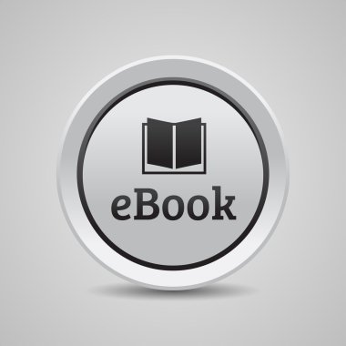 Ebook icon button clipart