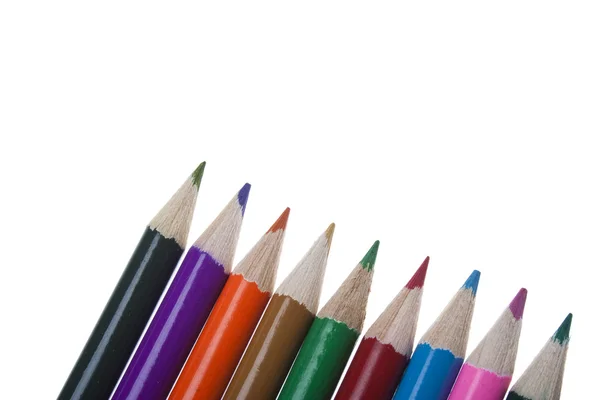 Barevné tužky sada — Stock fotografie