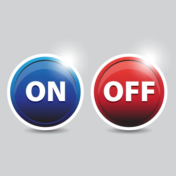 stock vector On off buttons