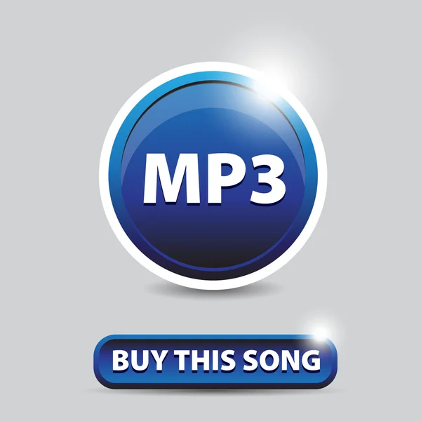 Mp3 buy this song icon — Stock Vector