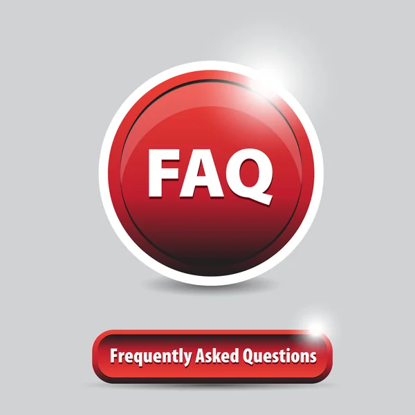 Кнопка FAQ — стоковий вектор