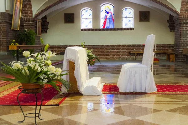 Церква перед церемонією одруження — стокове фото