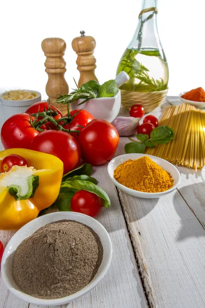 Close-up of the ingredients for dinner — Stock Photo, Image