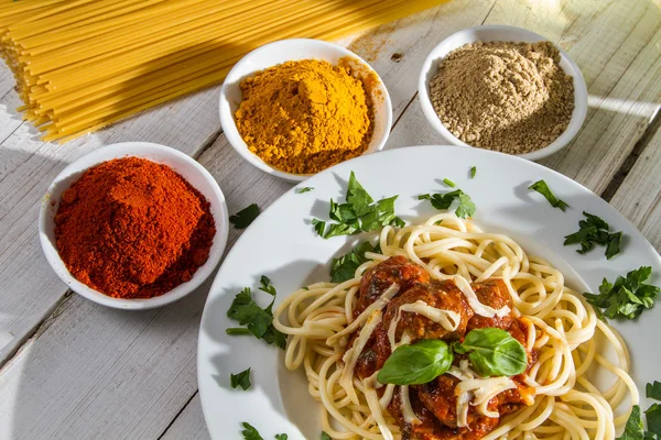 stock image Close-up of spaghetti on a plate